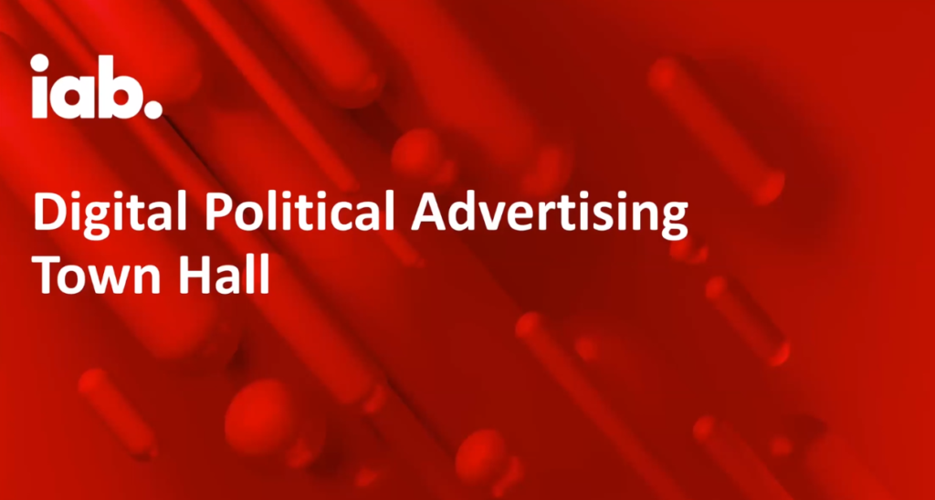 Digital Political Advertising Town Hall